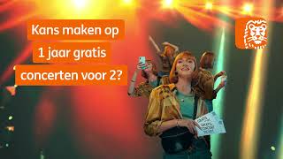 Kans maken op 1 jaar gratis concerten voor 2 [upl. by Tandy]