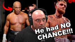 Joe Rogan reacts to Mike Tyson vs Jake Paul FIGHT [upl. by Zeeba]