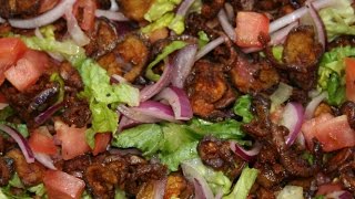 SRI LANKAN EGGPLANT SALAD RECIPE ENGLISH VEGAN [upl. by Elak]