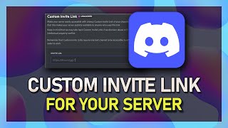 How To Create A Custom Discord Invite Link For Your Server [upl. by Ymassej]