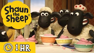 Shaun the Sheep 🐑 Full Episodes 🍨 Food amp Giant Sheep 🍅 Cartoons for Kids [upl. by Leuams73]