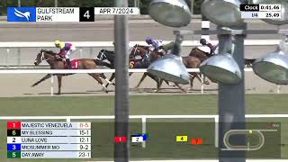 Gulfstream Park Carrera 4  7 de Abril 2024 [upl. by Annoit]