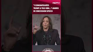 Kamala Harris In Her Concession Speech quotI Congratulated Trump amp Told Himquot [upl. by Anitel]