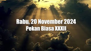 Renungan Harian Katolik Rabu 20 November 2024 [upl. by Godard703]