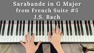 Sarabande from French Suite No 5 in G Major by J S Bach BWV 816 [upl. by Susi439]