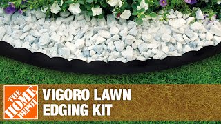 How to Use the Vigoro Lawn Edging Kit  The Home Depot [upl. by Atirec]