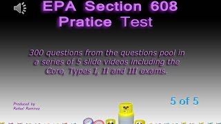 EPA 608 Practice Test type III [upl. by Alitta]