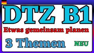 DTZ A2 B1 etwas gemeinsam planen [upl. by Mot180]