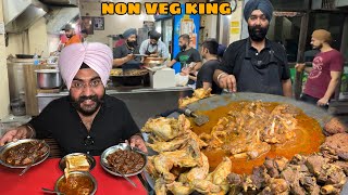 Sardar ji Desi Ghee Non Veg Street Food  Tawa MuttonChicken amp Chapli kabab  Indian Street Food [upl. by Steel]