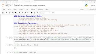 11 Association Rule Generation using Apriori Algorithm with Python [upl. by Ardelia999]