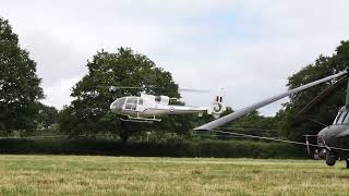 Gazelle Helicopter Landing at Capel Military Show with Full Shutdown in 4k [upl. by Aoniak]