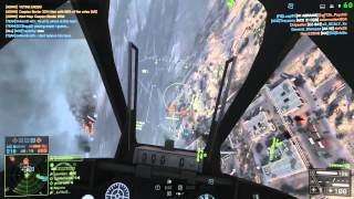 Battlefield 4 ATTACK JET Dogfight HYDRA ROCKETS ECM JAMMER GYRO STABILIZER [upl. by Afital]