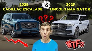 Lincoln Navigator vs Cadillac Escalade 2025 Battle of opulence [upl. by Ecinej]