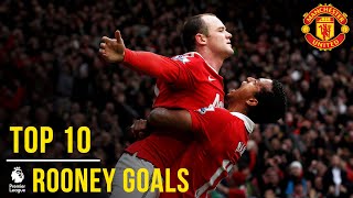 Wayne Rooneys Top 10 Premier League Goals  Manchester United [upl. by Gibrian789]