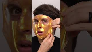 Gold PeelOff Mask ASMR [upl. by Ahcila]