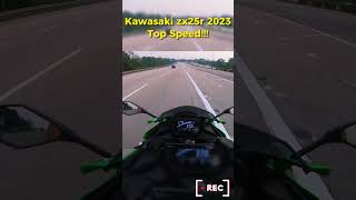 Kawasaki zx25r 2023 Top Speed😲🚨 shorts [upl. by Dupin]