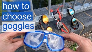 how to choose goggles for outdoor swimming [upl. by Lash]