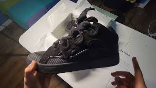 Lanvin Paris “Triple Black” Unboxing amp Review shoepop [upl. by Woothen]