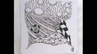 Zentangle Tile 1 [upl. by Maidy474]