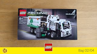 🎧 LEGO 42167 Mack LR Electric Garbage Truck bag 0204 no talking [upl. by Euqinor78]