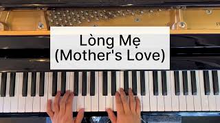 Lòng Mẹ Mothers Love easy piano tutorial [upl. by Colvert]