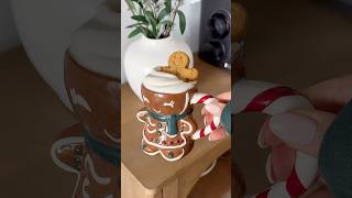 Iced gingerbread cookie latte ☕️🍪 icedcoffee gingerbread cozy holiday yum christmas shorts [upl. by Ihn]