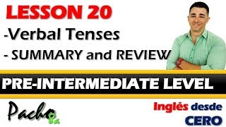 Lección 20 – Una hora de clase con todos los tiempos verbales y auxiliares en todas sus formas [upl. by Tilden]