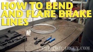 How To Bend and Flare Brake Lines EricTheCarGuy [upl. by Qifar]