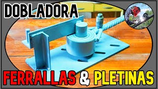 🔧Como hacer una DOBLADORA de pletina y ferralla  👉TUTORIAL [upl. by Sadoc]