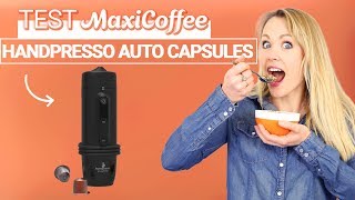 HANDPRESSO AUTO CAPSULE  Machine à café de voyage  Le Test MaxiCoffee [upl. by Lenox]