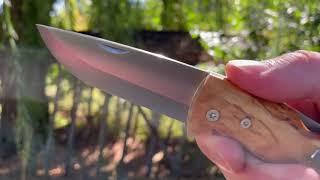 Helle Nipa Folding Knife by wwwbushcraftcanadacom [upl. by Hluchy]