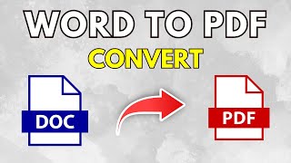 How to Convert Word File into PDF [upl. by Misak510]