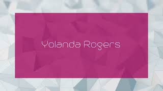 Yolanda Rogers  appearance [upl. by Maureene568]