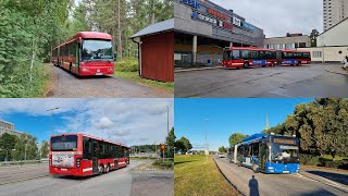 Buses in Stockholm region Sweden  August 2022 [upl. by Hammond883]