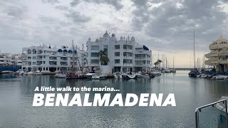 Benalmadena Marina Spain  Walk from Benalmadena Palace to the Marina February 2024 [upl. by Ethel]