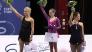 Finlandia Trophy 2012 Espoo 7102012 Victory Ceremony  Ladies [upl. by Camila]