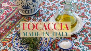 HOMEMADE ITALIAN FOCACCIA in my home in Tuscany Italy [upl. by Anyaled]