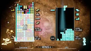 The CRAZIEST KIRB in my CAREER Tetris Effect Connected vs bot 1 buff [upl. by Annanhoj]