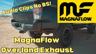 MagnaFlow Overland Exhaust On A 3rd Gen Toyota Tacoma  2022 Toyota Tacoma Exhaust Clips No BS [upl. by Chrissy755]