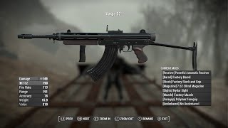 Vargo 52  Assault Rifle Demonstration Fallout 4 Mods [upl. by Nahtahoj400]