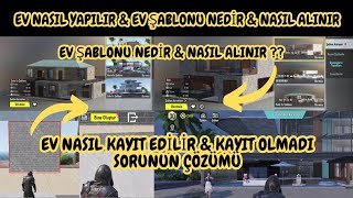 PUBG MOBİLE EV NASIL YAPILIR  EV EŞYASI NASIL YERLEŞTİRİLİR  EV YAPIMI  EV ŞABLONU NASIL ALINIR [upl. by Meirrak]