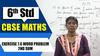 6th Std CBSE Maths Syllabus  Exercise 76 word problem  2nd sum  CBSE Maths [upl. by Fan]