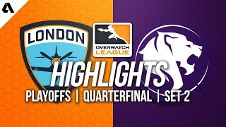 London Spitfire vs LA Gladiators  Overwatch League Playoffs Highlights Quarterfinals Match 2 [upl. by Htur]