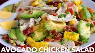 Salads Tasty Avocado Chicken Salad Recipe [upl. by Htieh]