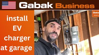 how to install an EV charger in a garage hardwired  Gabak Business  Gabriel Barrandeguy [upl. by Stent]