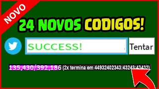 SAIU 24 CÓDIGOS COM 13 HORAS DE EXP NO BLOX FRUITS code blox fruit [upl. by Tnilk307]