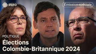 Élections ColombieBritannique 2024  revoyez notre émission spéciale sur la soirée électorale [upl. by Baillieu]