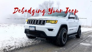 2018 Jeep Grand Cherokee How To De Badge [upl. by Yesak]