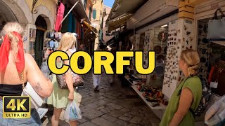 Kerkyra Corfu Greece Old Town Walk and Tour  4K [upl. by Bates357]