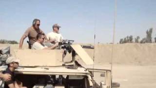 HMMWV HMMWV firing its minigun [upl. by Gorlicki]